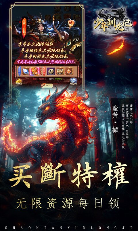 少年驯龙记-0.05折高倍返代金